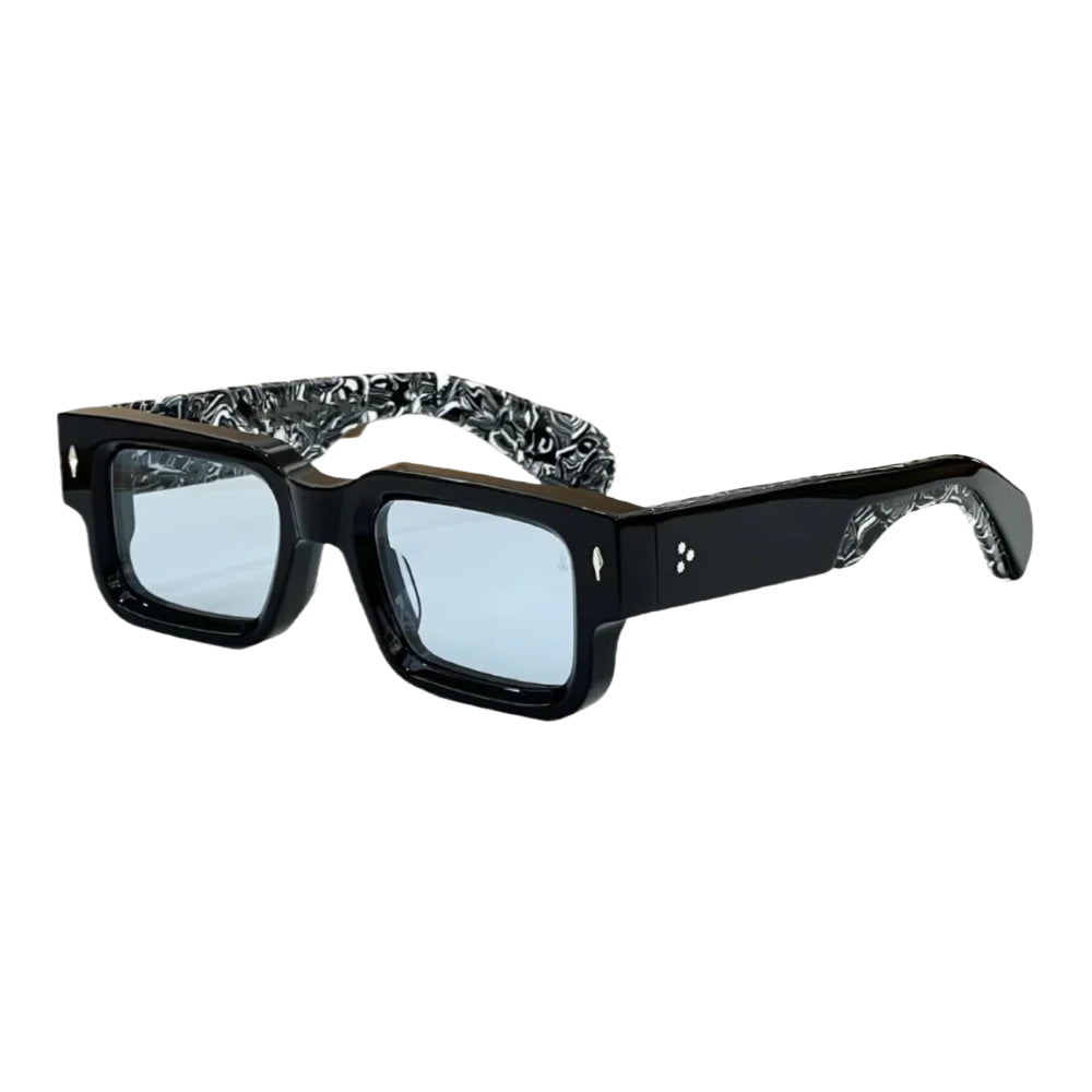 JMM ASCARI Cross-border High-end Retro Square Iron Man Vinegar Fiber Cool Men's and Women's Sunglasses JACQ