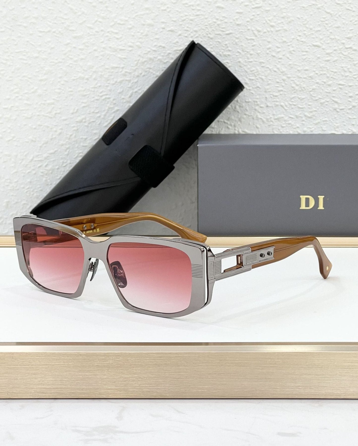 Cross-border DTS435 New Sunglasses Men's High-end Sense Fashion Versatile Box Sunglasses Women's High Version UV Protection