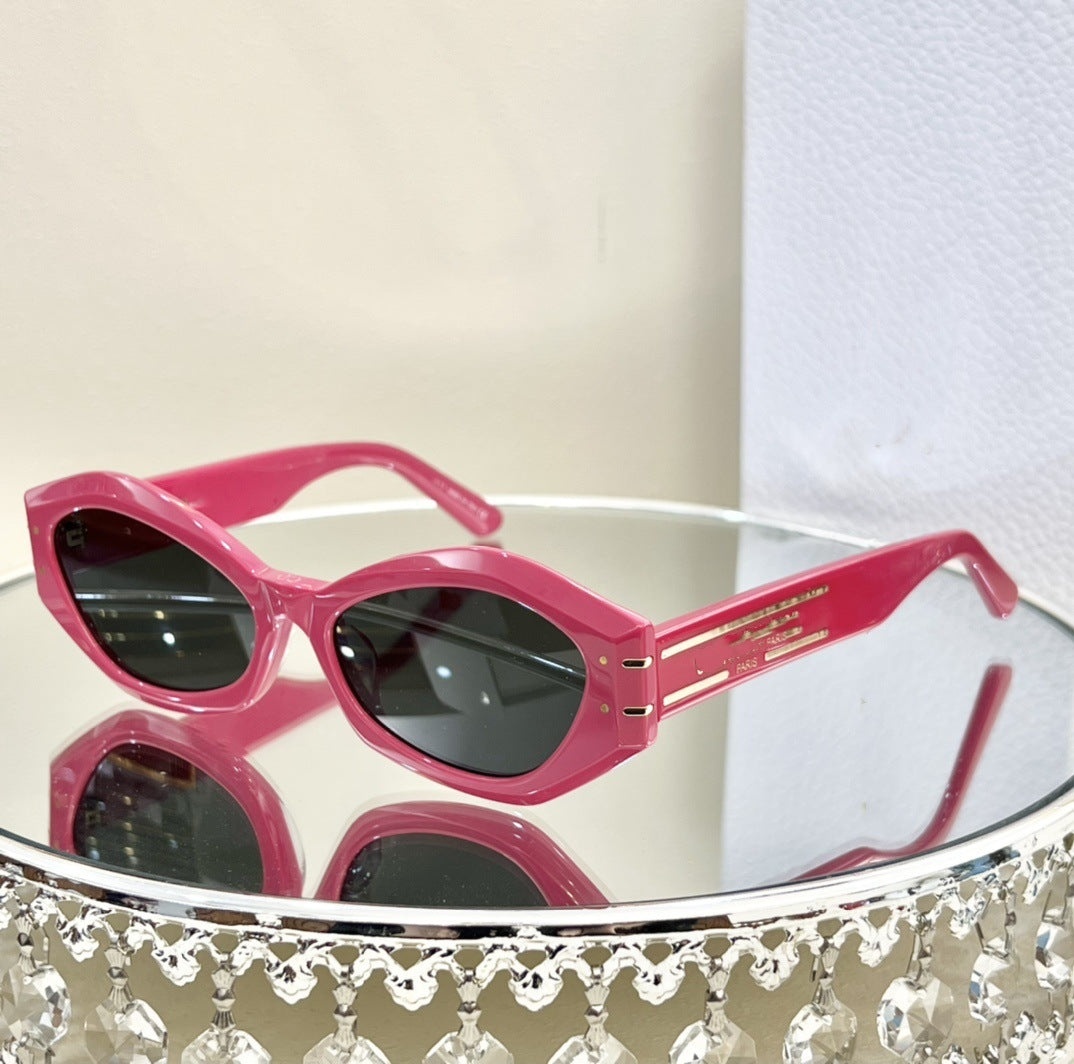 2024 Internet Celebrity Explosion D Home Retro Cat Eye Sunglasses Women's High Sense Fashion Versatile Sunglasses UV Protection B1U