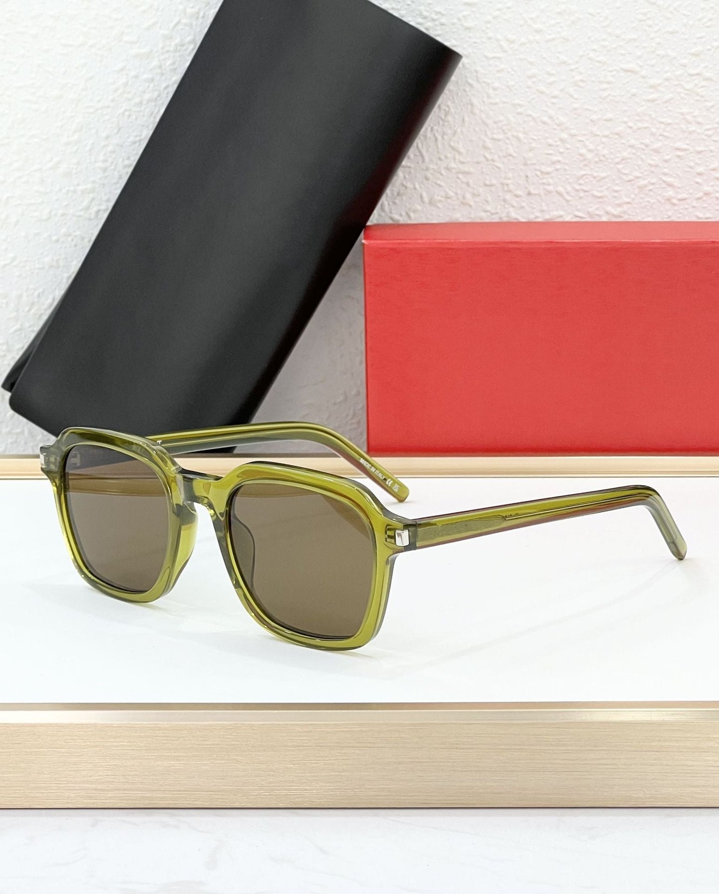 Poplar Woods New Hot-selling Sunglasses Women's High-end Square Fashion Sunglasses Men's Outdoor UV Protection SL 715