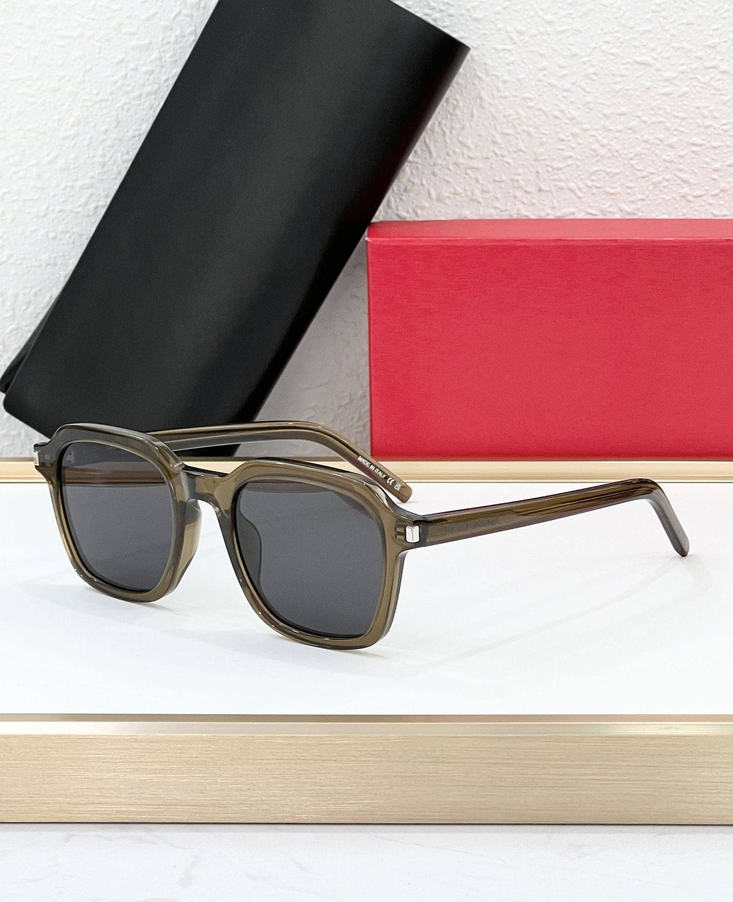 Poplar Woods New Hot-selling Sunglasses Women's High-end Square Fashion Sunglasses Men's Outdoor UV Protection SL 715