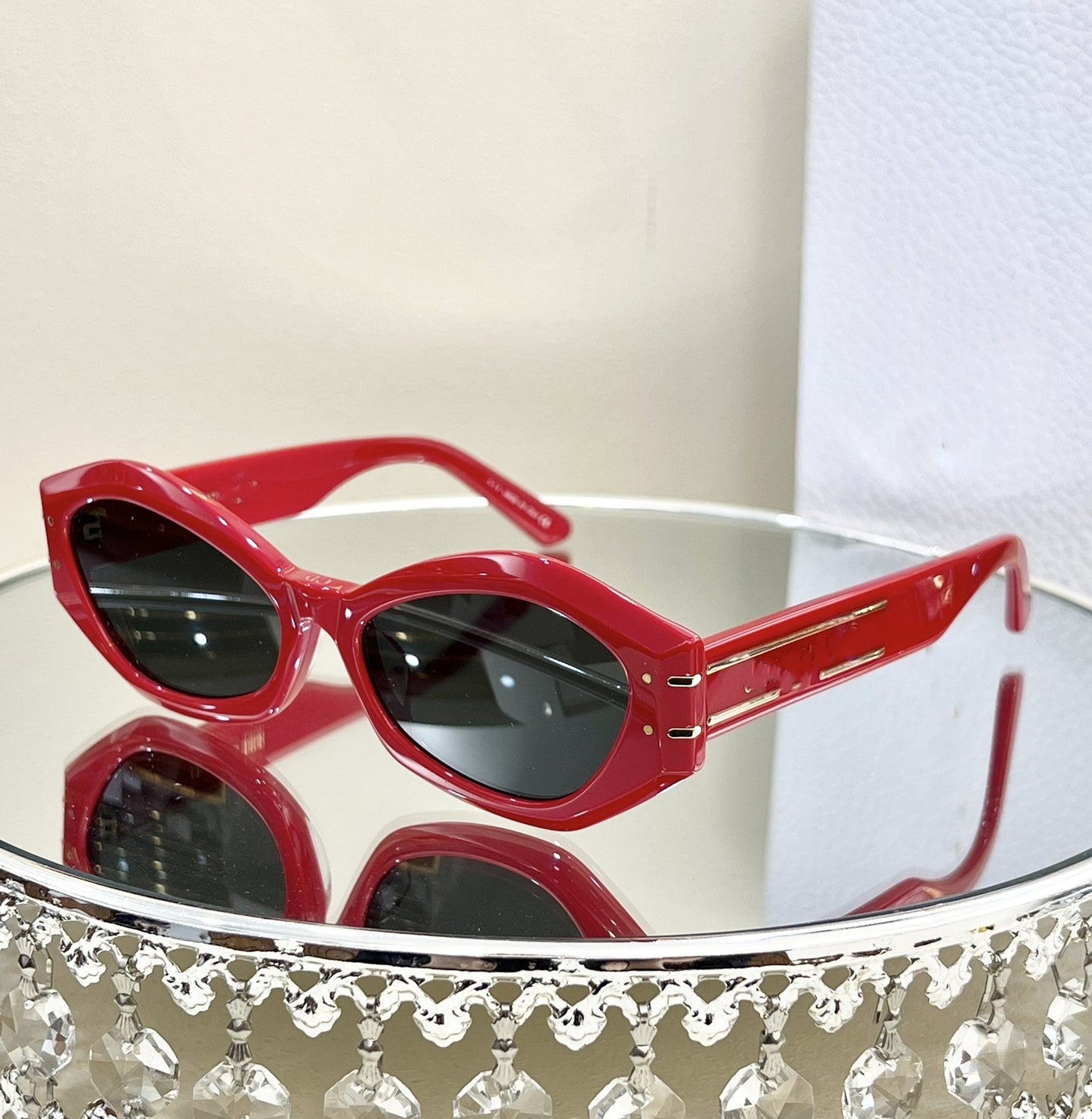 2024 Internet Celebrity Explosion D Home Retro Cat Eye Sunglasses Women's High Sense Fashion Versatile Sunglasses UV Protection B1U