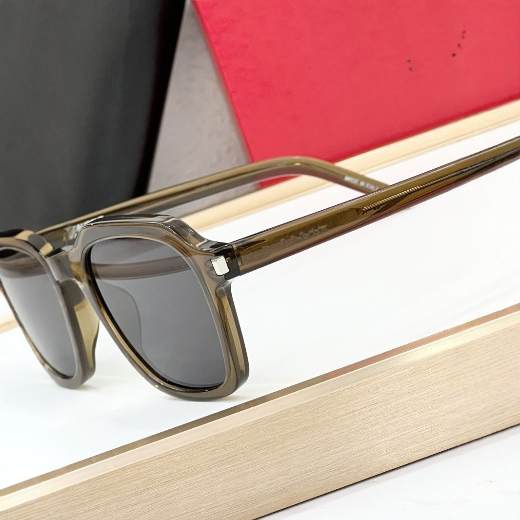 Poplar Woods New Hot-selling Sunglasses Women's High-end Square Fashion Sunglasses Men's Outdoor UV Protection SL 715