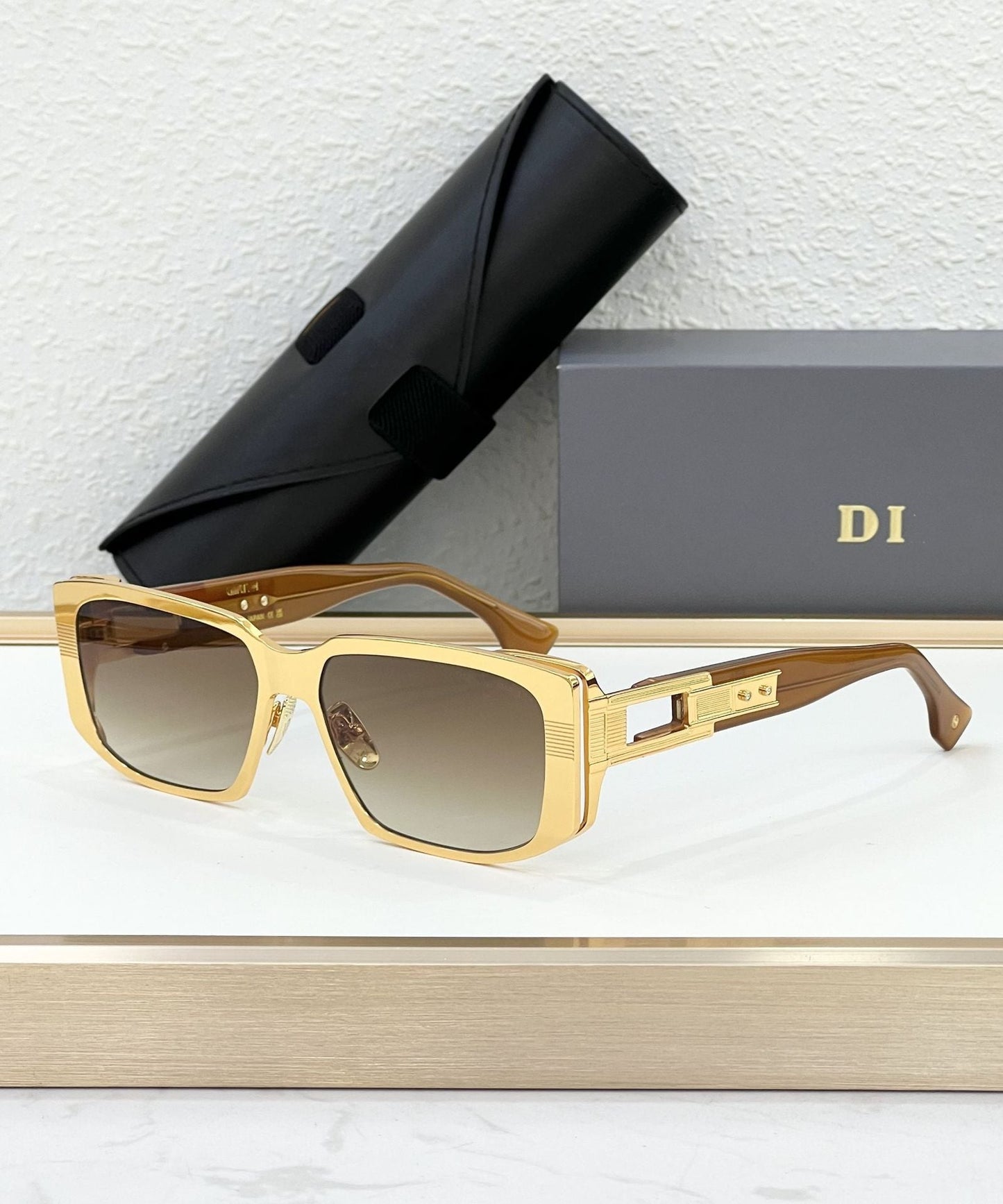 Cross-border DTS435 New Sunglasses Men's High-end Sense Fashion Versatile Box Sunglasses Women's High Version UV Protection