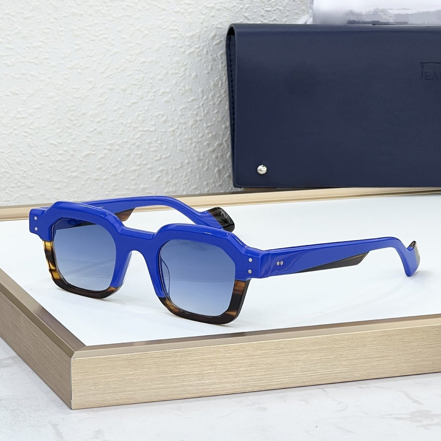 Cross-border SLOW DOWN Fashion Box Sunglasses Men's Premium Personality Sheet Sunglasses Women's UV Protection