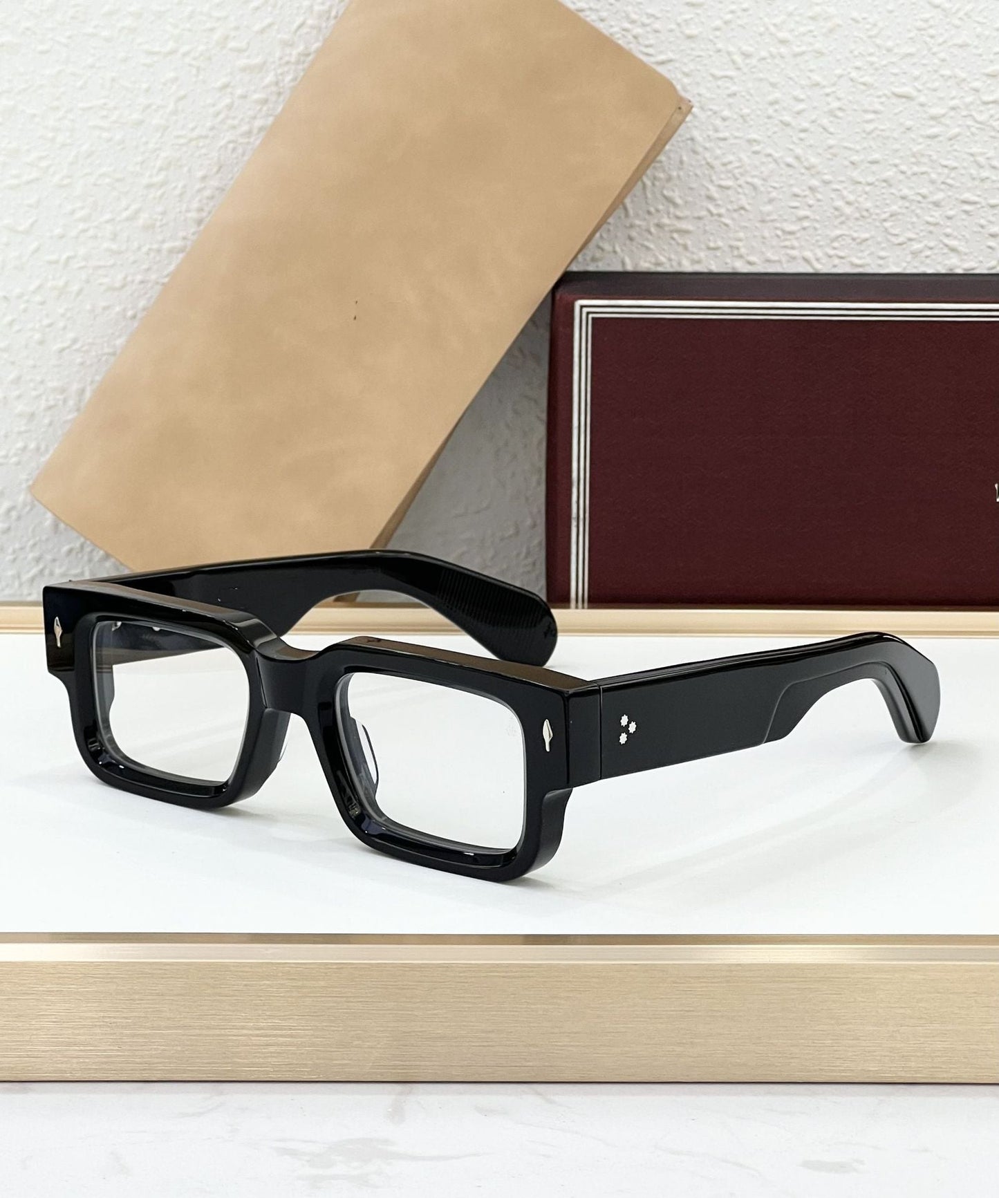 JMM ASCARI Cross-border High-end Retro Square Iron Man Vinegar Fiber Cool Men's and Women's Sunglasses JACQ