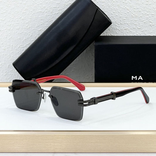 Cross-border New Sunglasses Hot-selling MAY Fashion Luxury Frameless Sunglasses Men's and Women's High Version UV Protection