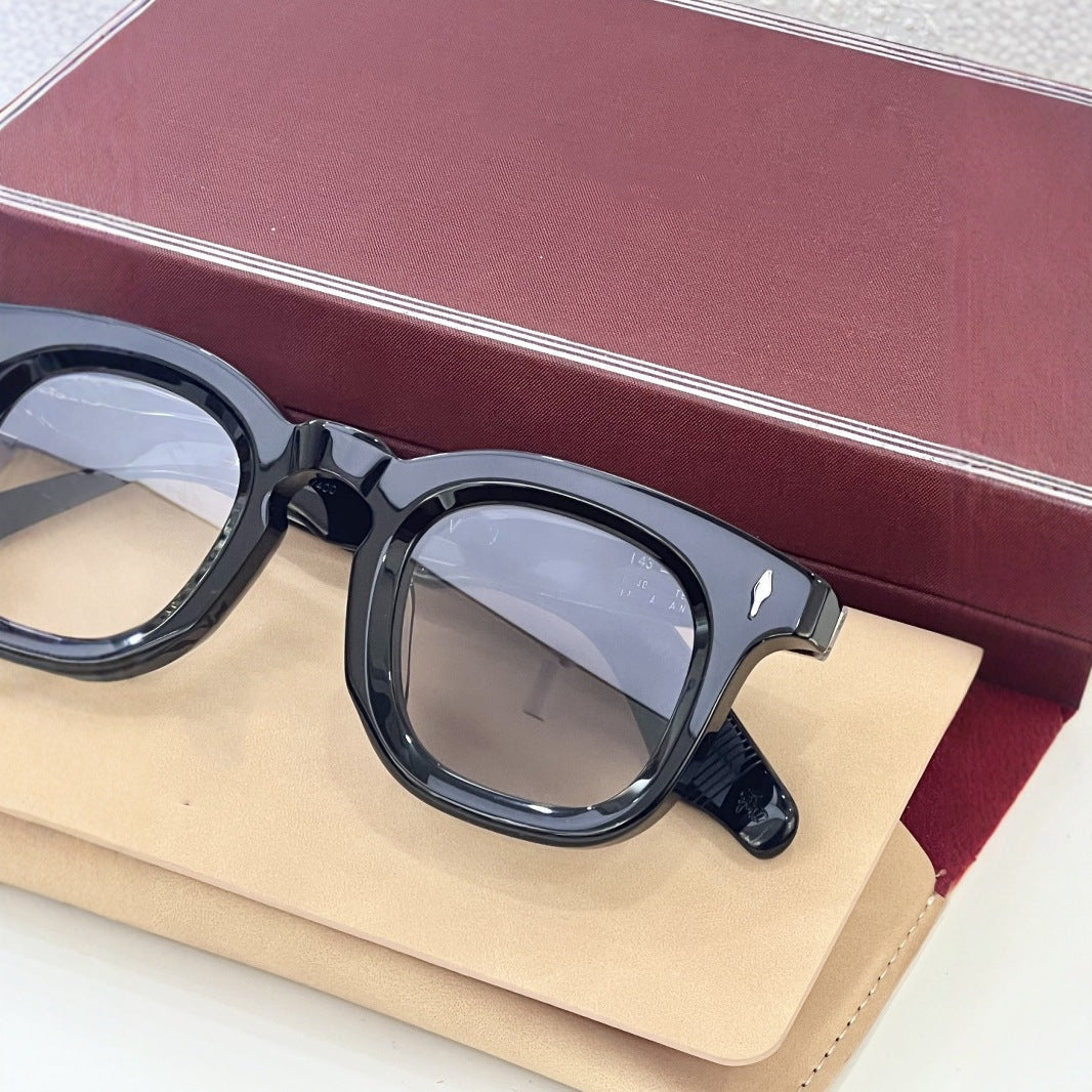 JMM Cross-border Japanese Handmade Fashion Glasses Light Luxury Square Color-changing Sunglasses Men's and Women's Outdoor Sunglasses VENDOME