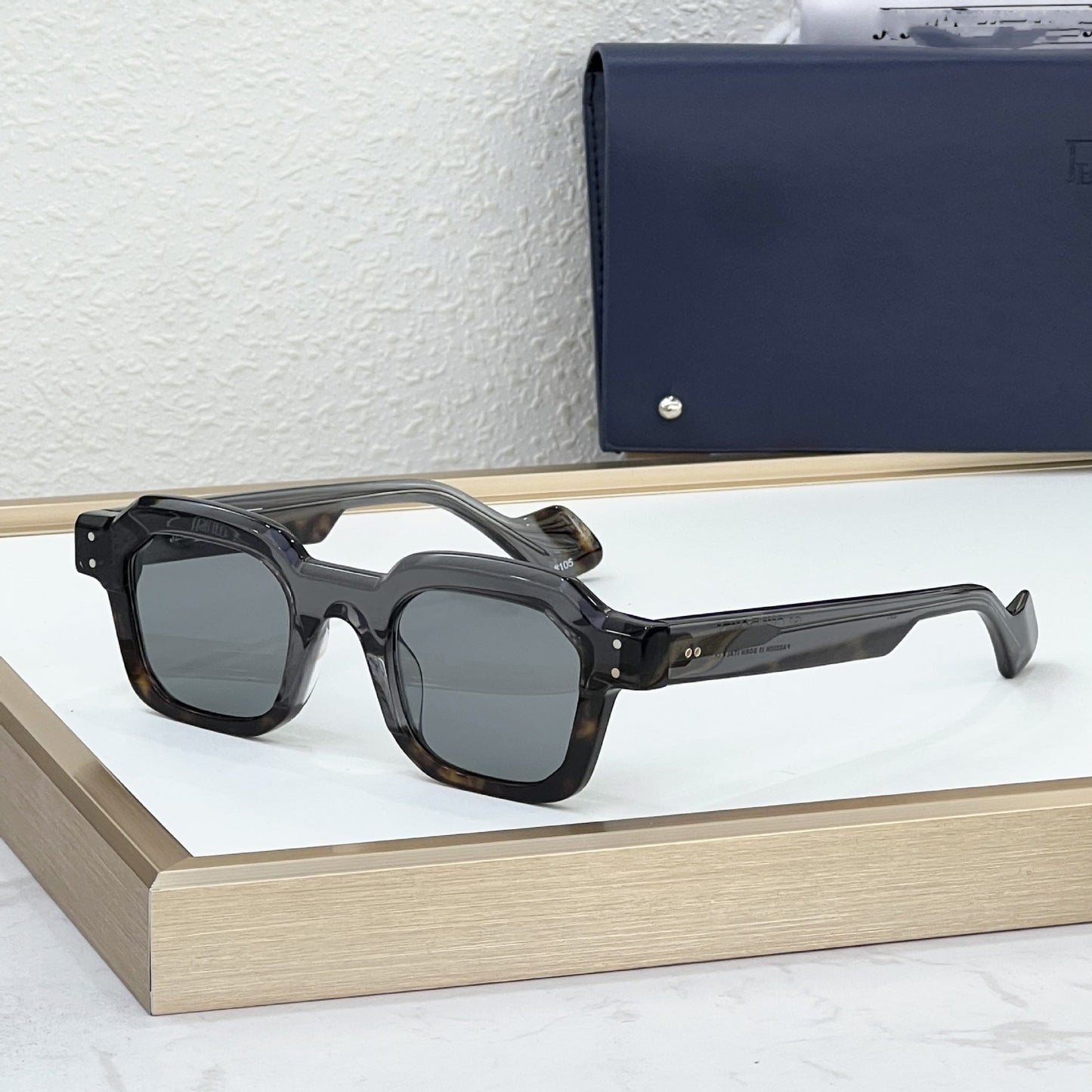 Cross-border SLOW DOWN Fashion Box Sunglasses Men's Premium Personality Sheet Sunglasses Women's UV Protection