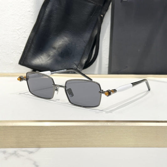 Cross-border K Home Fashion Light Luxury Small Square Metal Trend Edition Holiday Premium Sunglasses Men's and Women's Sunglasses P73