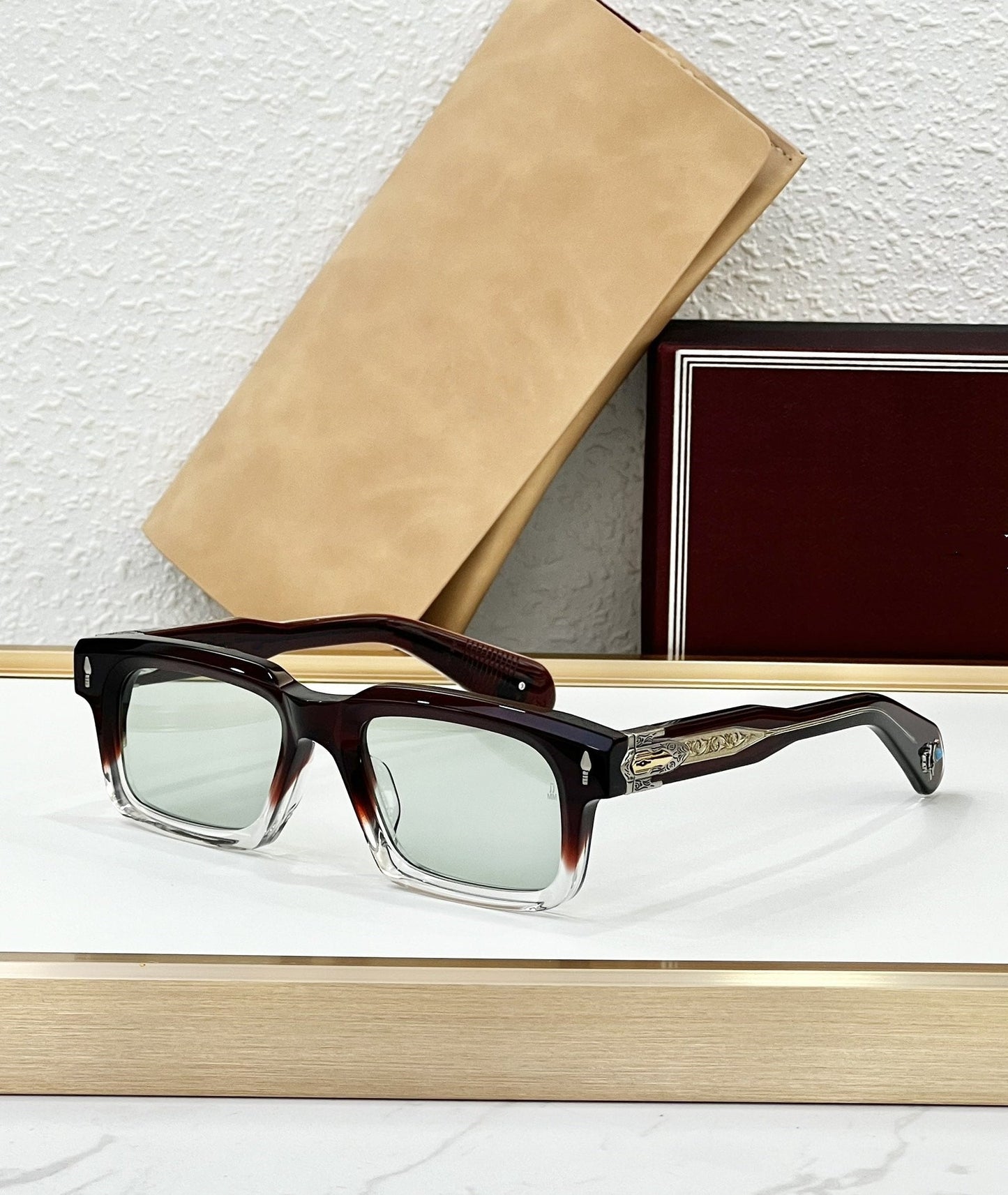 BELVEDERE JMM Cross-border Handmade Luxury Fashion Square Vacation Trendy Version Men's and Women's Sunglasses Outdoor Sunglasses