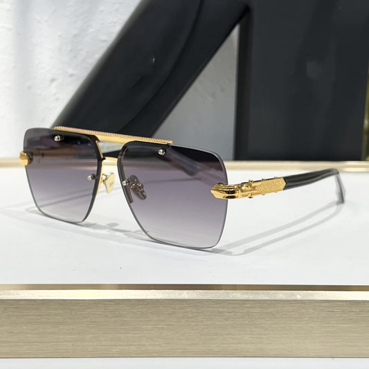 Cross-border MAY New Metal Sunglasses Men's High-end Fashion Classic Square Glasses UV-proof Sunglasses Women