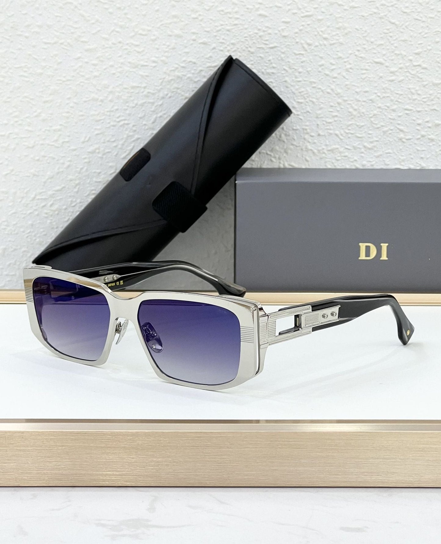 Cross-border DTS435 New Sunglasses Men's High-end Sense Fashion Versatile Box Sunglasses Women's High Version UV Protection