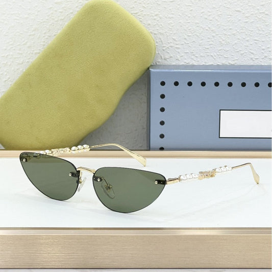 Cross-border European and American Style GU Fashion Frameless Cat Eye Sunglasses Women's High-end Sunglasses UV-proof GG1920S