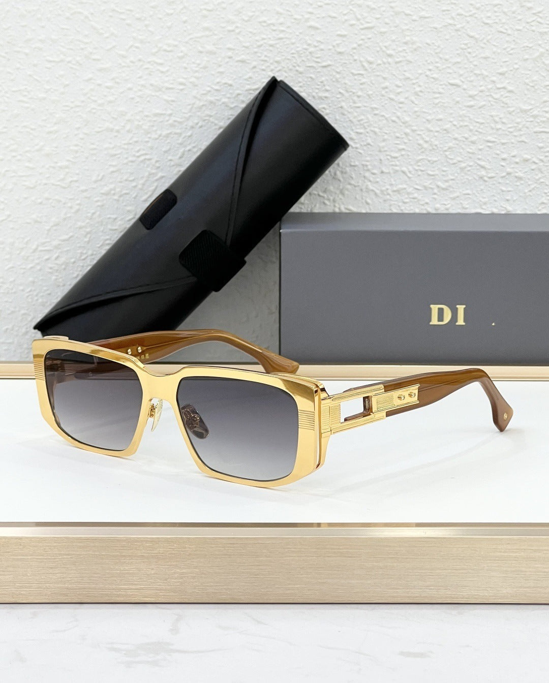 Cross-border DTS435 New Sunglasses Men's High-end Sense Fashion Versatile Box Sunglasses Women's High Version UV Protection