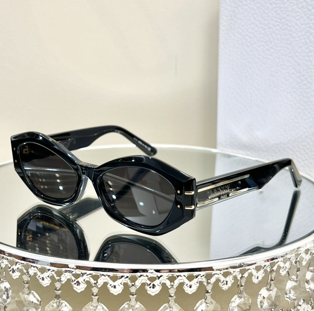 2024 Internet Celebrity Explosion D Home Retro Cat Eye Sunglasses Women's High Sense Fashion Versatile Sunglasses UV Protection B1U