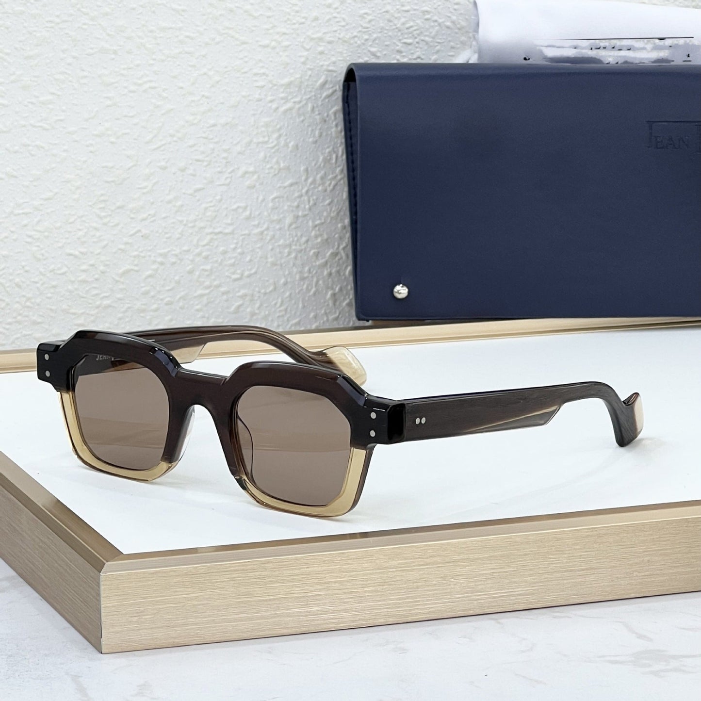Cross-border SLOW DOWN Fashion Box Sunglasses Men's Premium Personality Sheet Sunglasses Women's UV Protection