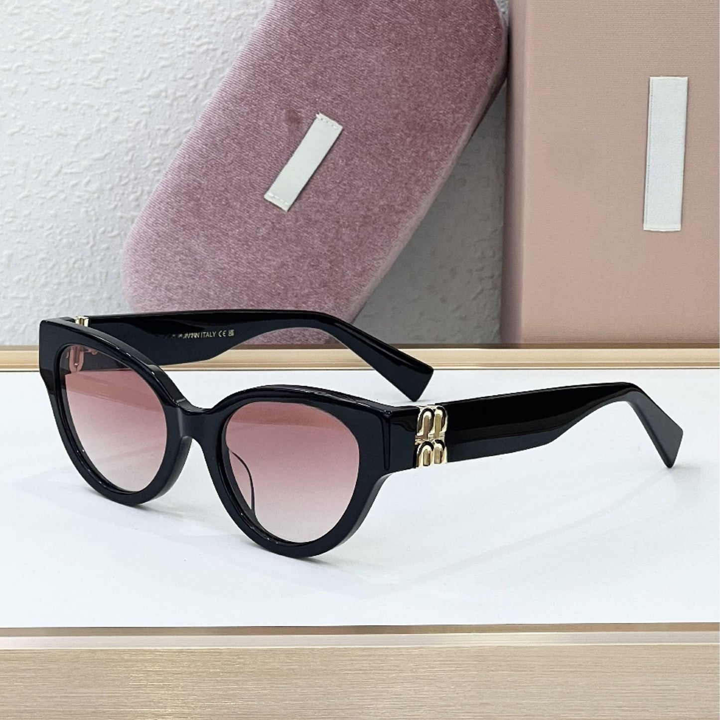 Mijia's New Cross-border Personalized Cat's Eye Fashion Sunglasses High-quality Slim Sunglasses Women's UV Protection SMU01V