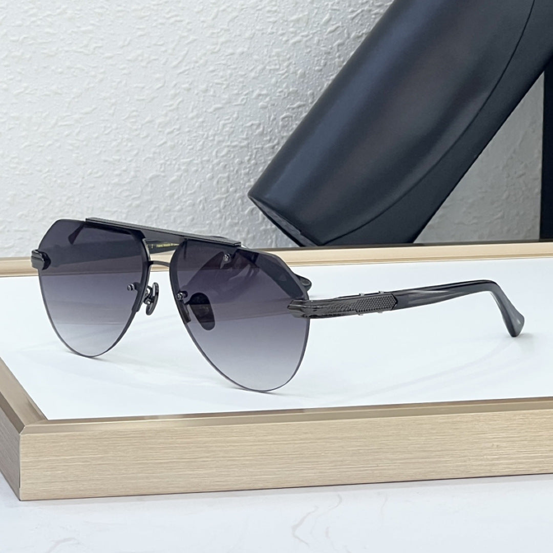 Cross-border New Toad Glasses Men's High-end Sunglasses MAY Fashion Trend UV-proof Sunglasses High Version