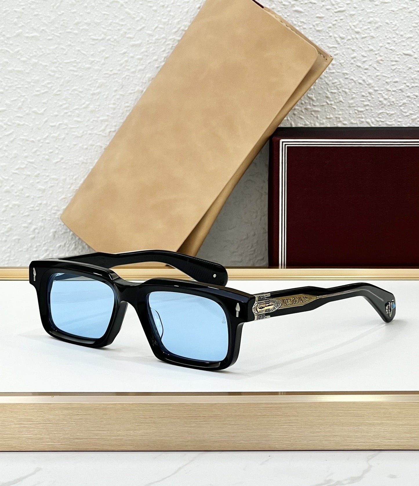 BELVEDERE JMM Cross-border Handmade Luxury Fashion Square Vacation Trendy Version Men's and Women's Sunglasses Outdoor Sunglasses