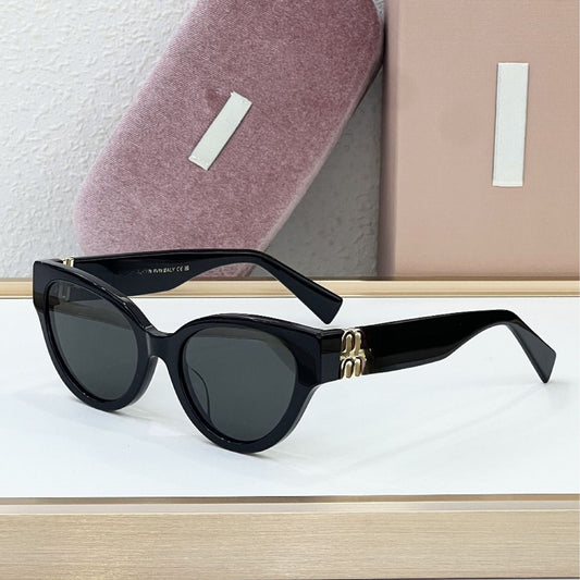 Mijia's New Cross-border Personalized Cat's Eye Fashion Sunglasses High-quality Slim Sunglasses Women's UV Protection SMU01V