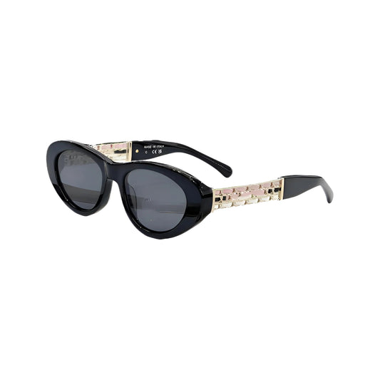 Ch5538 Cross-border Xiaoxiangfeng Sunglasses Women's High Version Fashion Personalized Plate Cat Eye Sunglasses UV Protection