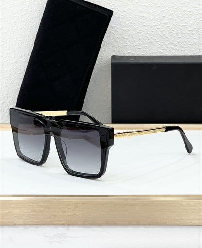 Cross-border Arc De Triomphe New Sunglasses Women's High-end Fashion Square Street Shot Large Frame Sunglasses Moisture UV Protection