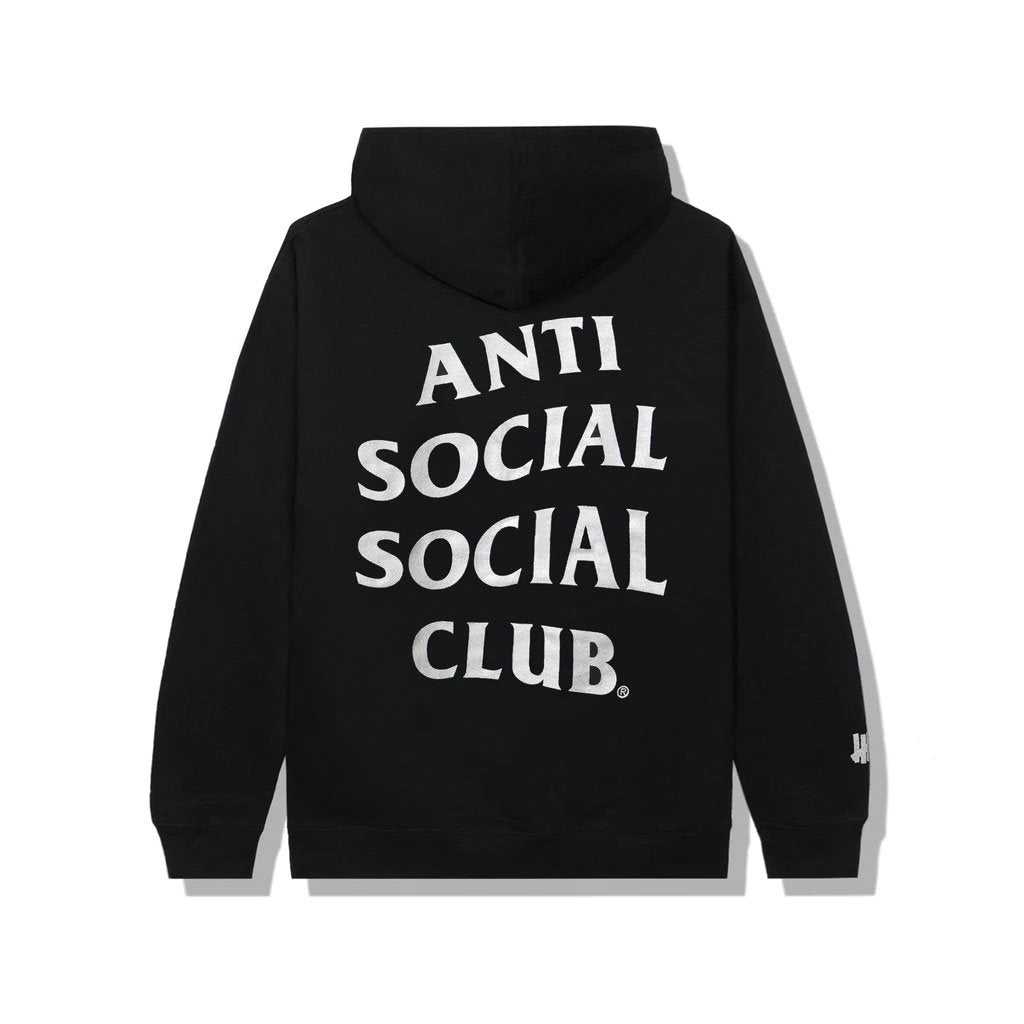 ASSC x Undefeated Paranoid Black Hoodie (Reflective)