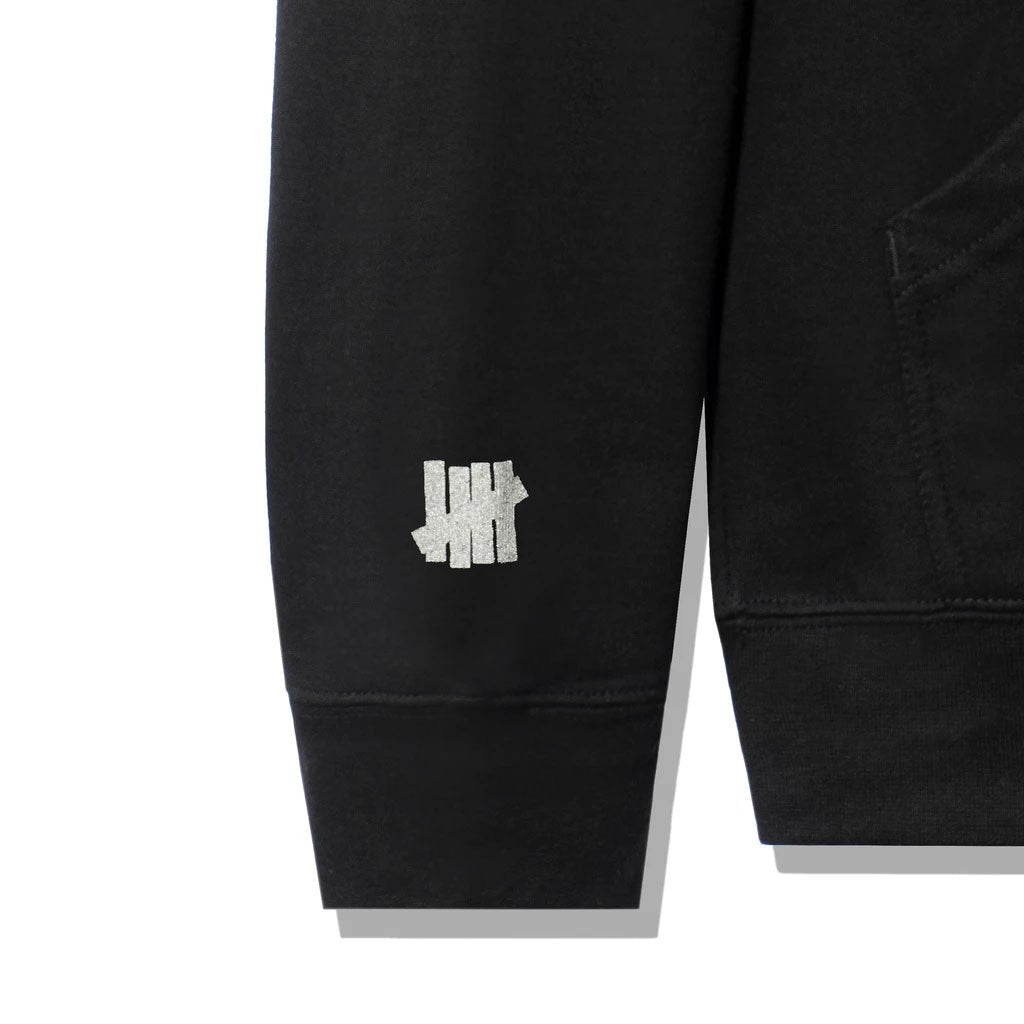 ASSC x Undefeated Paranoid Black Hoodie (Reflective)