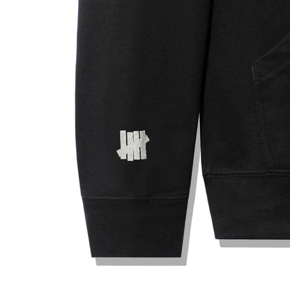 ASSC x Undefeated Paranoid Black Hoodie (Reflective)