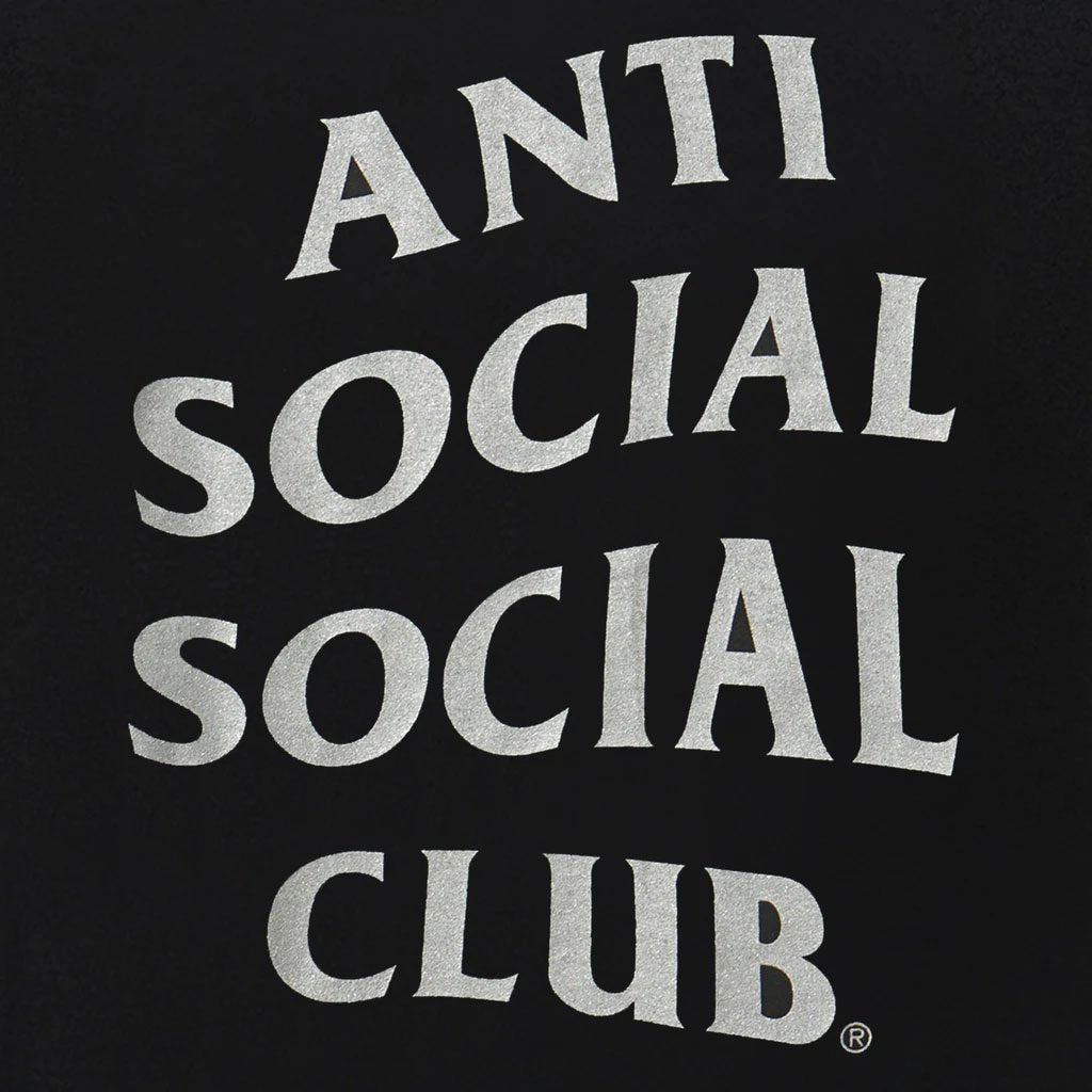 ASSC x Undefeated Paranoid Black Hoodie (Reflective)