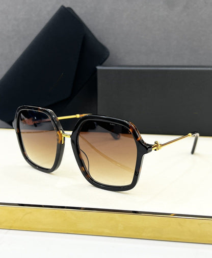 Dujia Fashion Sunglasses Women's High-end Sense, Large Frame and Thin European and American Popular Sunglasses Anti-ultraviolet DG4422