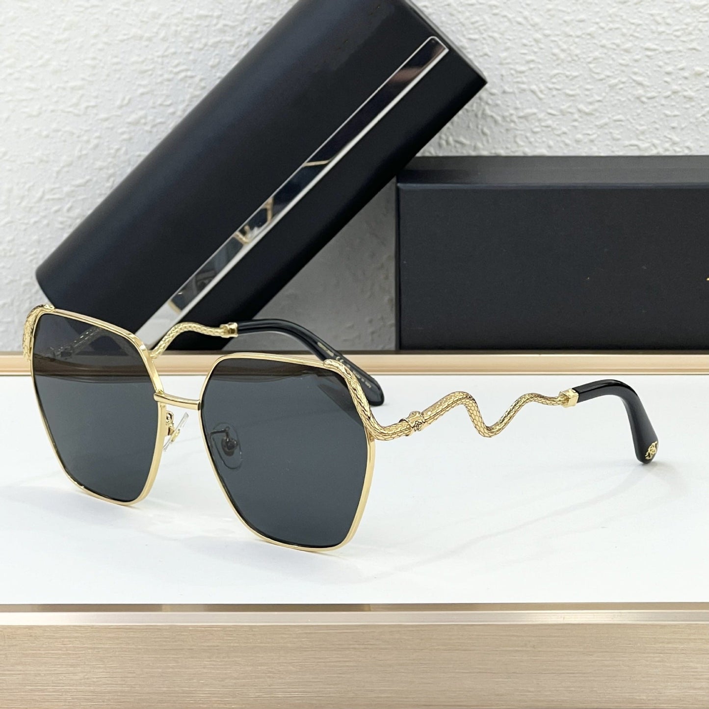 Cross-border European and American New SRC035M Metal Sunglasses Men's High-end UV-proof Sunglasses Women's High-end Sense