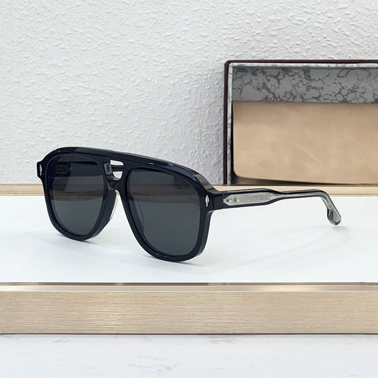 Cross-border JACQ European and American Fashion Sunglasses Men's Anti-ultraviolet Light Luxury Handmade Square Big-name Sunglasses Women's Advanced Sense