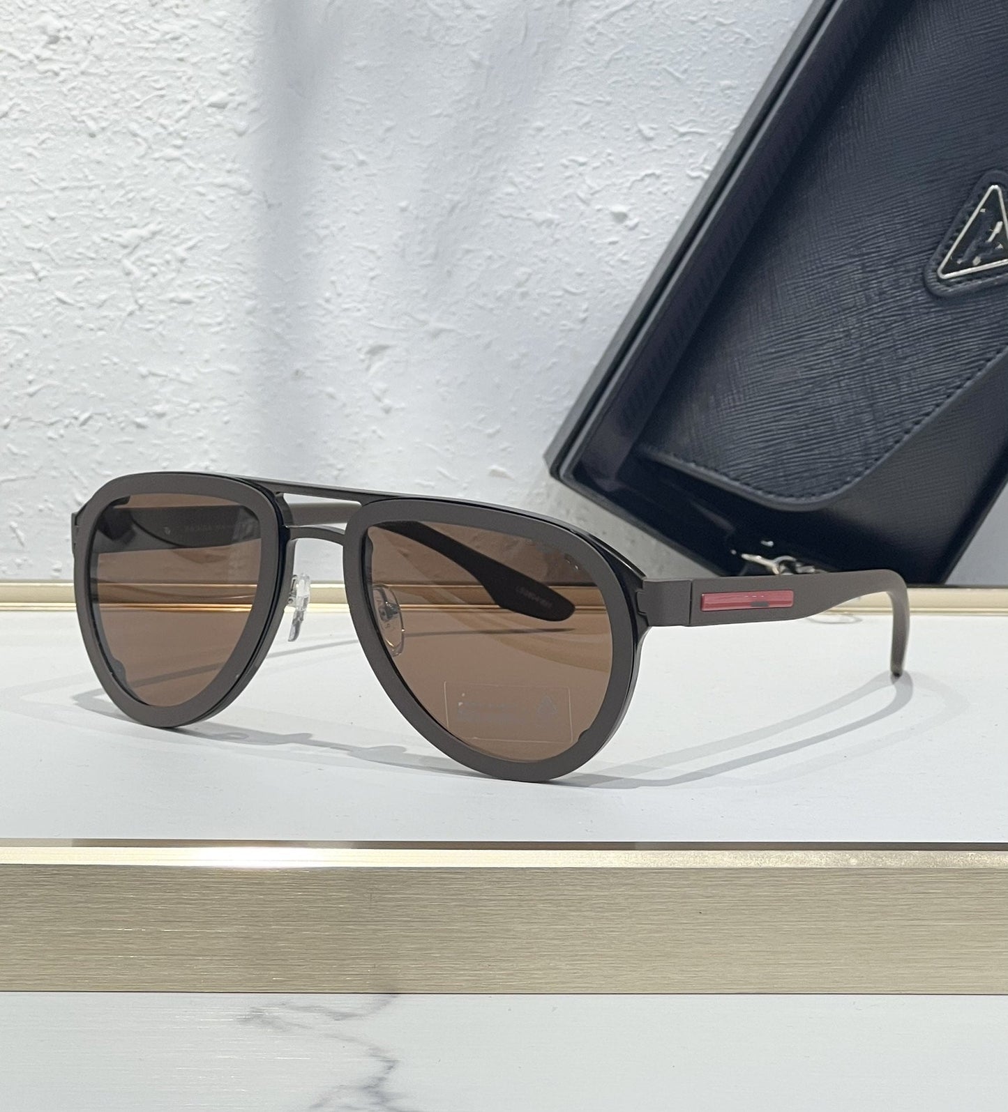 PRA Cross-border Fashion Toad Round Sports Classic Red Label Men's Sunglasses Ultra-light Outdoor Women's Sunglasses SPR56XS