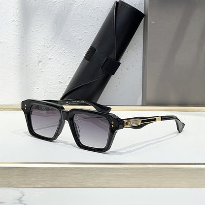 Cross-border Europe, America, Luxury Fashion High-end Sunglasses Japanese-style Vacation Square Men's and Women's Sunglasses Party DTX459