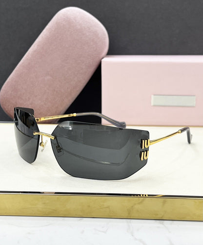 Big-name Miujia 54y Sunglasses Women's High-end Sense Zhang Yuanying, The Same Borderless Sunglasses, UV Protection and Eye Protection