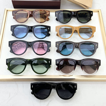 JACQ Cross-border Turquoise Handmade Glasses High-quality Sunglasses Men's Advanced Sense Big-name Sunglasses Women's UV Protection