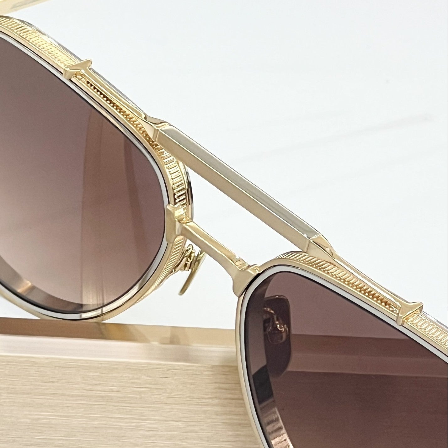 JACQ Cross-border Fashion Luxury Metal Frame Sunglasses High Version Men's and Women's Sunglasses UV Protection COMMANDER