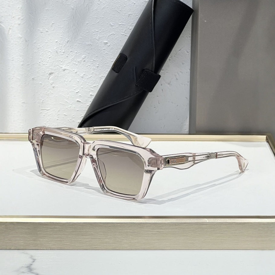 Cross-border Europe, America, Luxury Fashion High-end Sunglasses Japanese-style Vacation Square Men's and Women's Sunglasses Party DTX459
