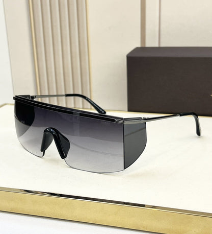 Cross-border Exclusive for Tom's Home, Popular in Europe and America, Luxury Men's and Women's Square Frame One-piece Glasses, Sunscreen, Fashion Sunglasses, Sunglasses.