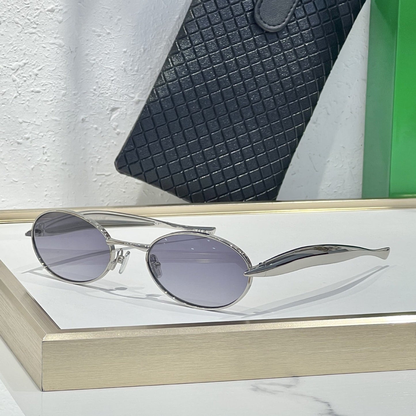 Cross-border European and American Sardines Metal Sunglasses Men's High-end Fashion Glasses Big-name Sunglasses Women's UV Protection