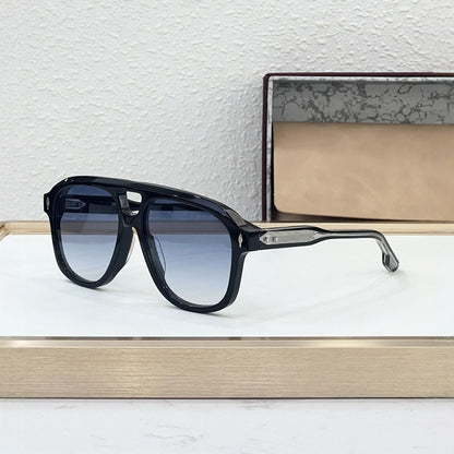 JMM Cross-border European and American Fashion Light Luxury Handmade Vacation Tide Version Large Frame Men's and Women's Sunglasses Party Sunglasses LEONARD