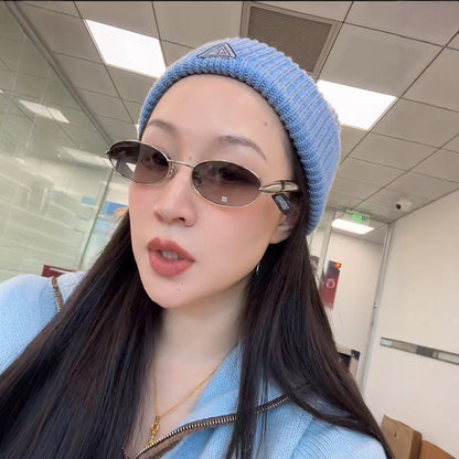 Cross-border European and American Sardines Metal Sunglasses Men's High-end Fashion Glasses Big-name Sunglasses Women's UV Protection