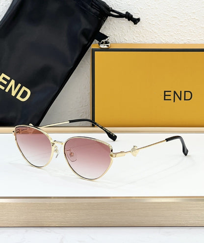 Cross-border European and American Fashion Sunglasses Women's High-end Metal Frame Glasses Big-name Sunglasses High-version UV Protection