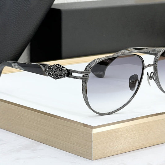 Croix Cross-border High-end Titanium Version Metal Box Luxury Sunglasses Party Street Shooting Cool Sunglasses CH8308