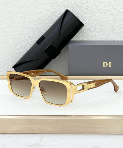 Cross-border DTS435 New Sunglasses Men's High-end Sense Fashion Versatile Box Sunglasses Women's High Version UV Protection