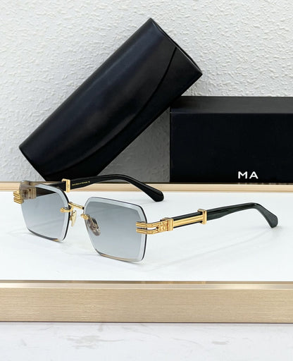 Cross-border New Sunglasses Hot-selling MAY Fashion Luxury Frameless Sunglasses Men's and Women's High Version UV Protection