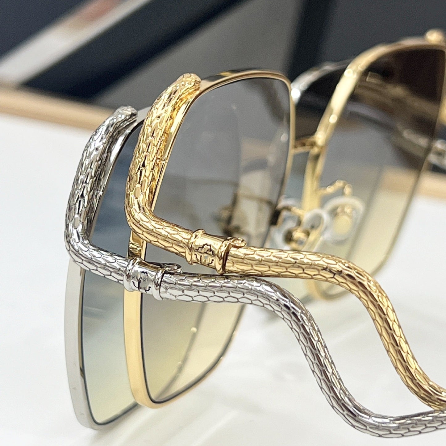 Cross-border European and American New SRC035M Metal Sunglasses Men's High-end UV-proof Sunglasses Women's High-end Sense