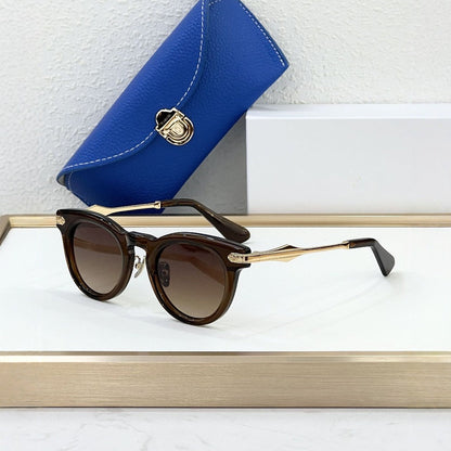 2025 New High-end Fashion Sunglasses Men's Ins Sunglasses Women's Big Face Thin Anti-ultraviolet Cross-border Europe and The United States